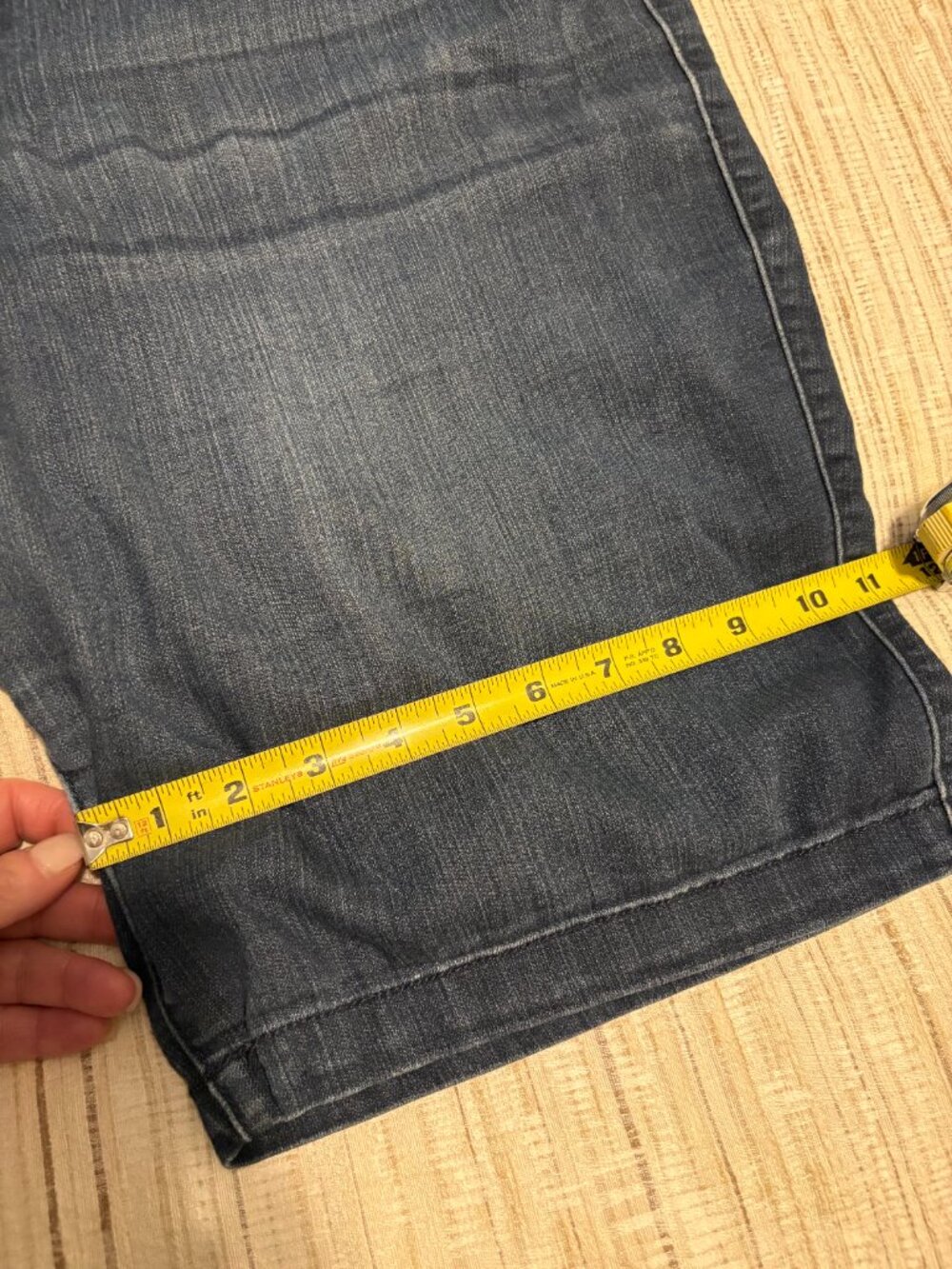 Torrid Jegging Blue Denim Bermuda Super Soft High Rise Shorts - Picture 6 of 6